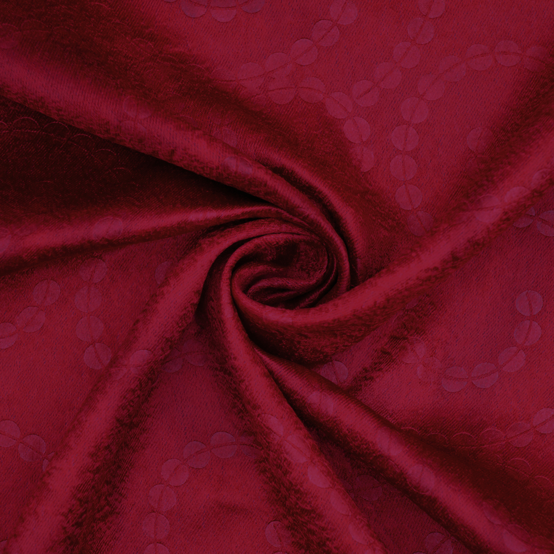 Ösenschal - rot - Prägung - 140x245 cm