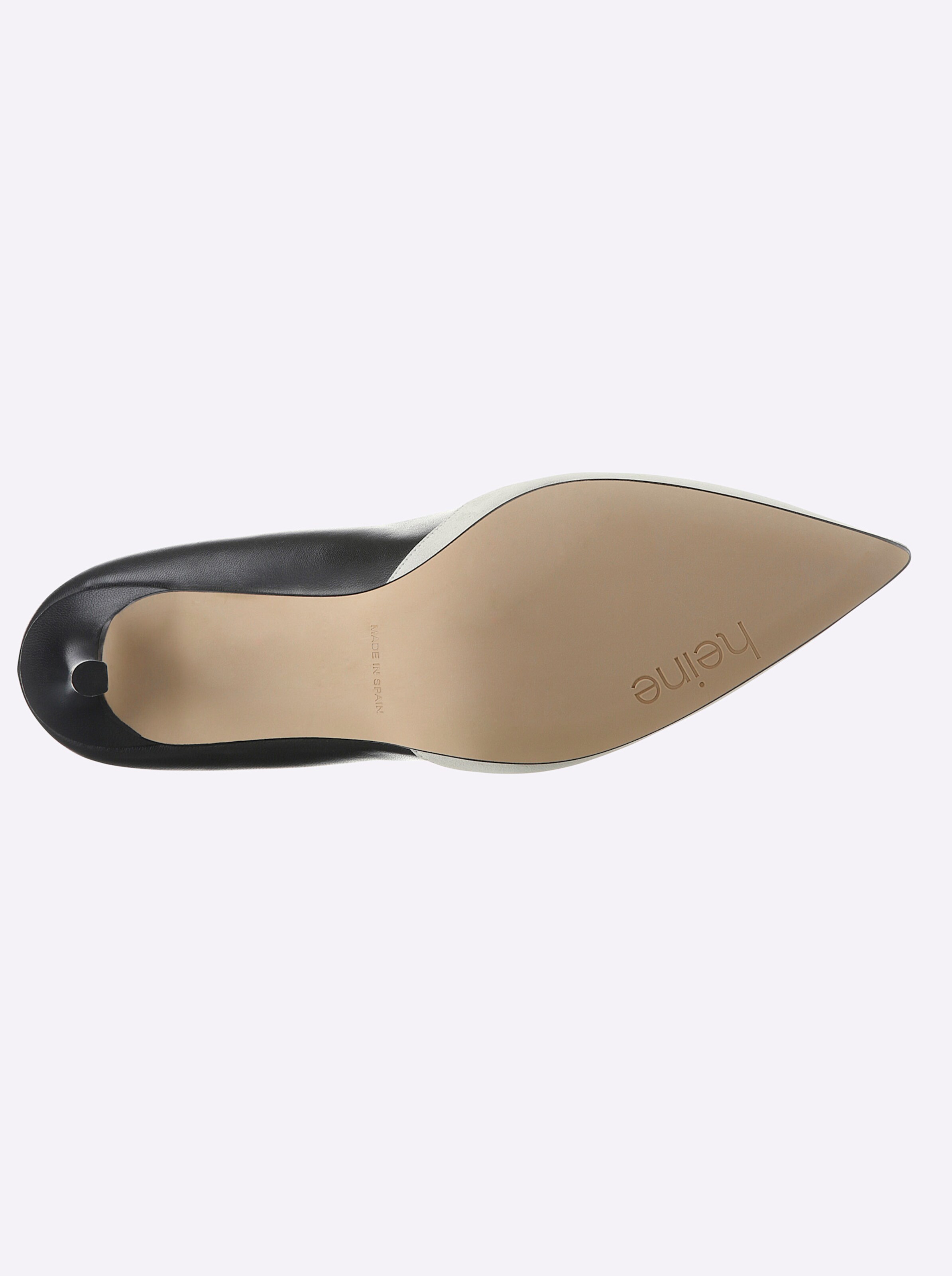 heine Pumps in champagner-schwarz