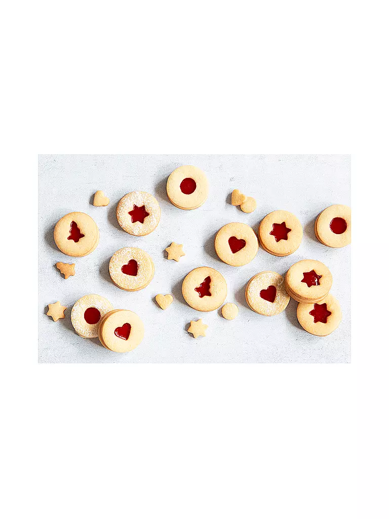 STAEDTER Linzer Ausstecher glatt 5-tlg. Edelstahl  silber