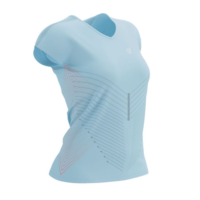 Compressport Dame T-shirts Performance SS T-shirt Blå