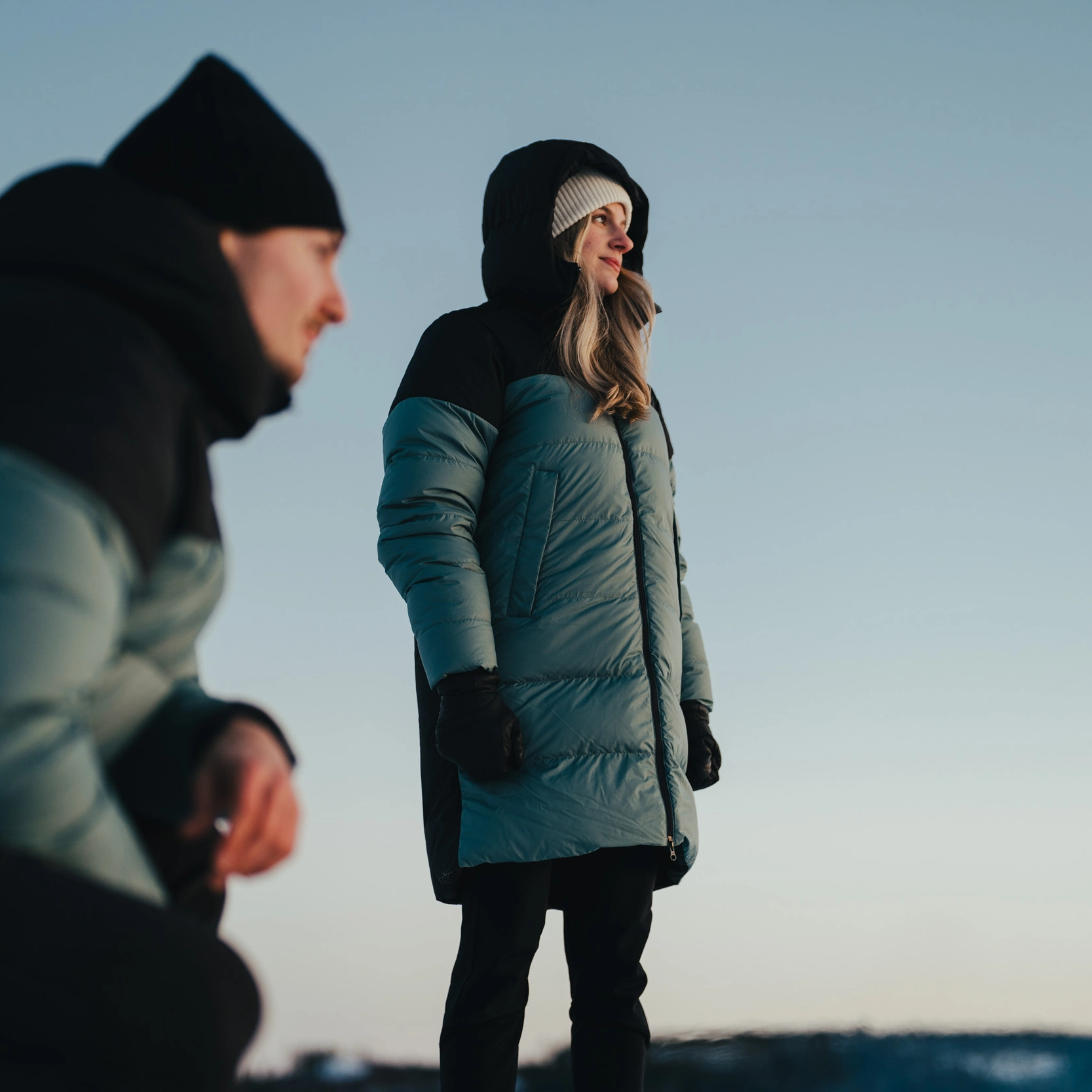Oslo Urban Down Parka Grey Sage / Black