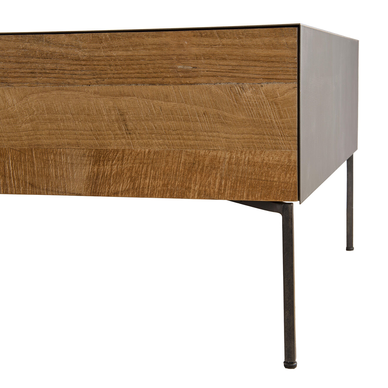 Macabane Table basse 2 tiroirs Maxence teck - 111x60x37 cm