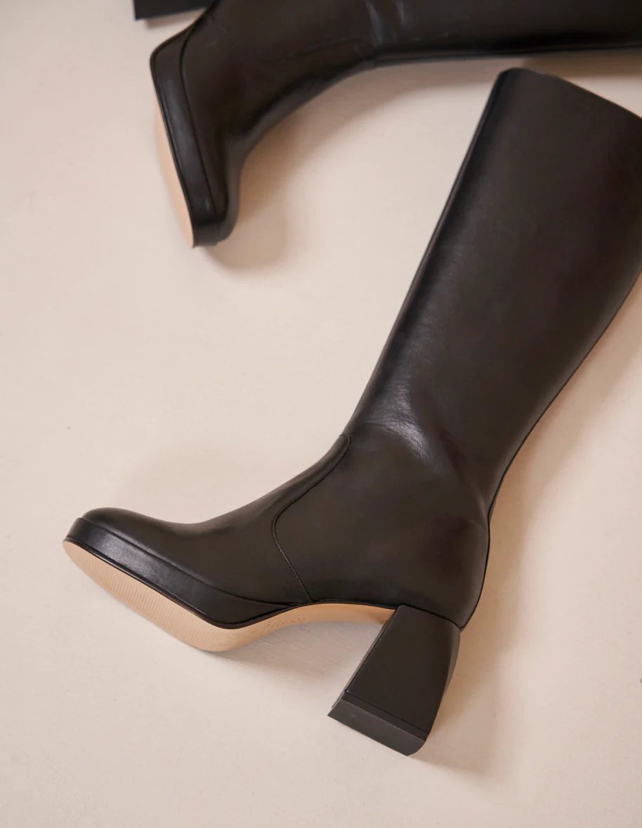 Bottes Anna - Cuir noir
