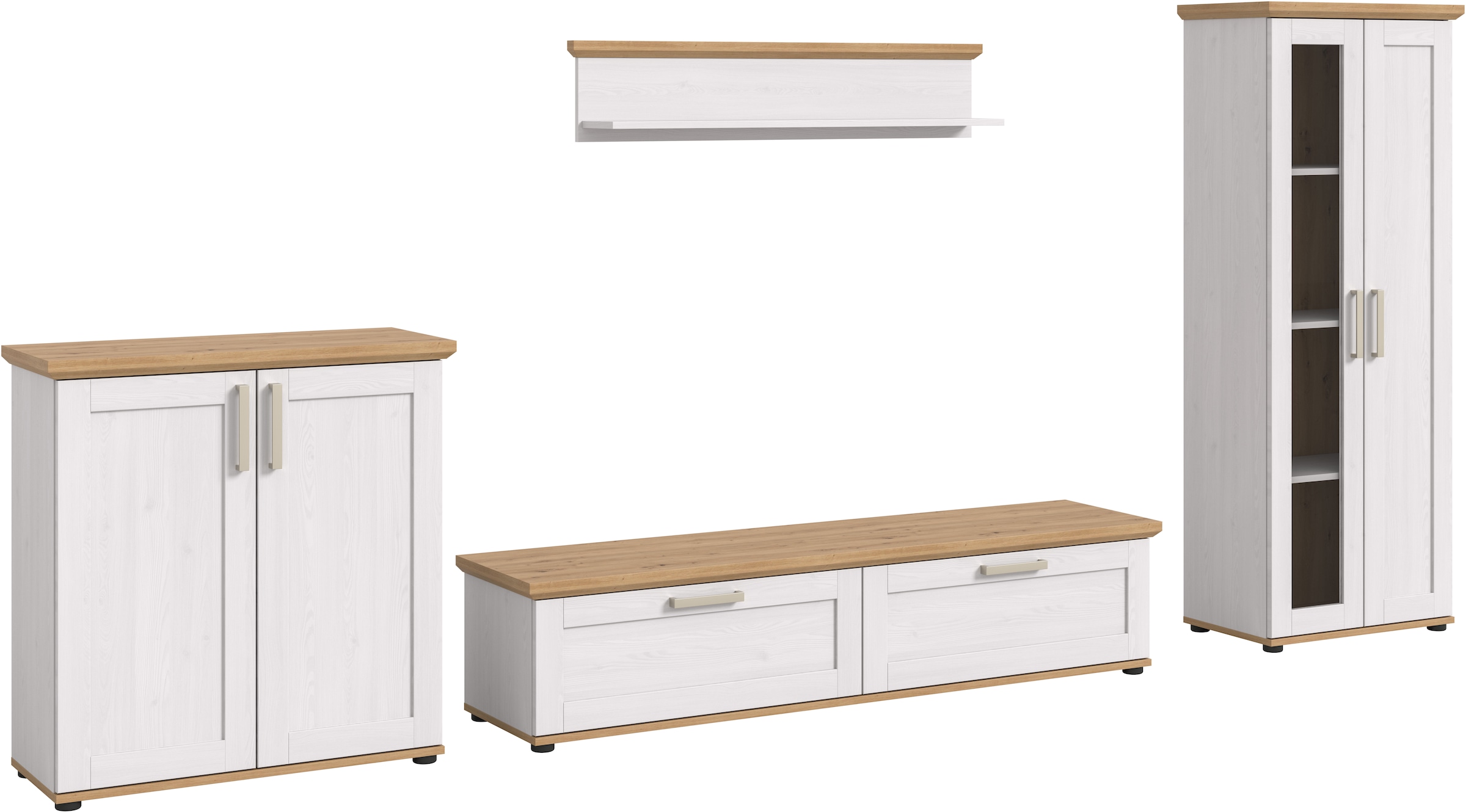 Home affaire Wohnwand »Cosenza« Set, 4 Stk. tlg.