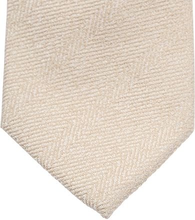 Suitable Stropdas Wol/Zijde Visgraat Beige Ti23-34 kopen