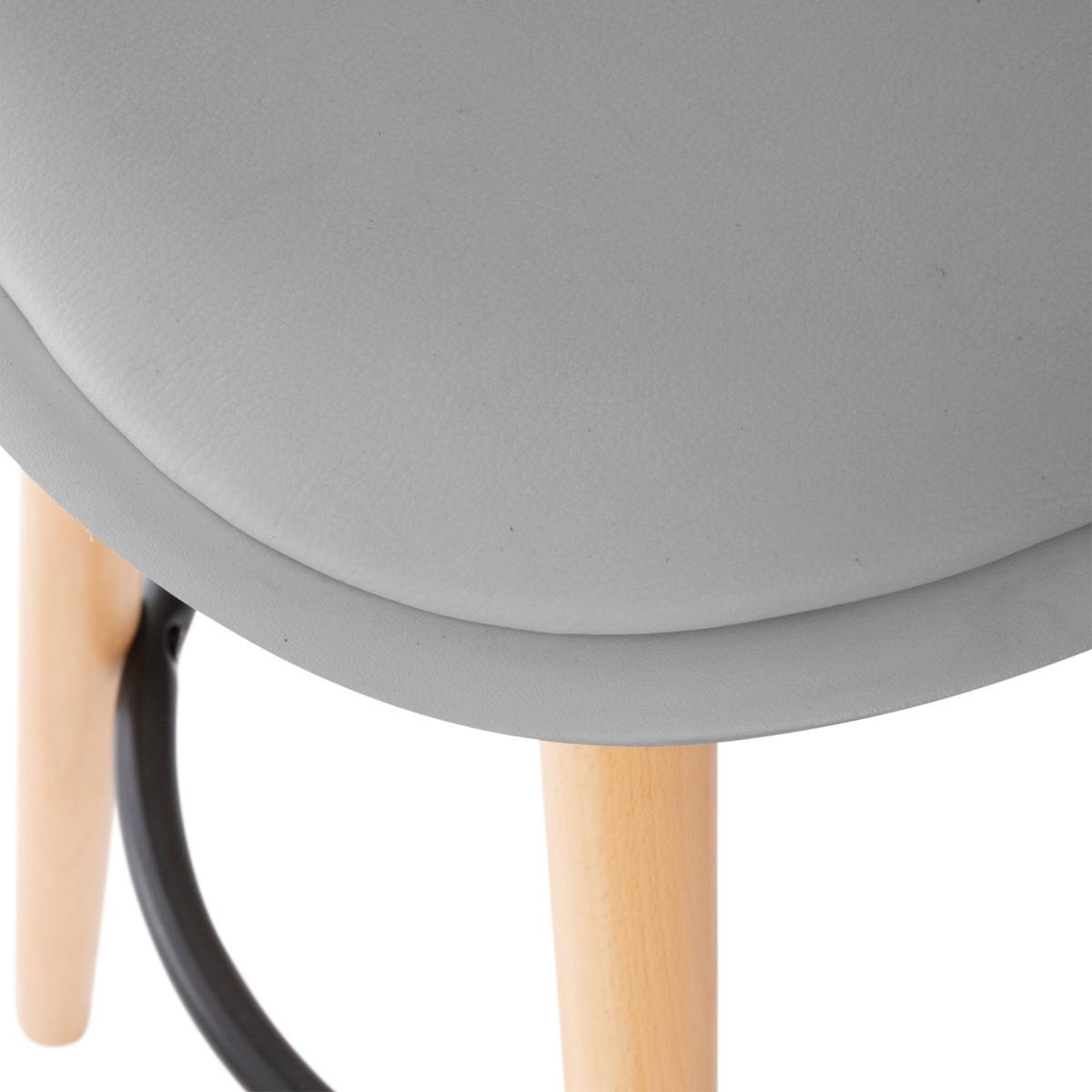 CHAISE DE BAR MAXON GRIS