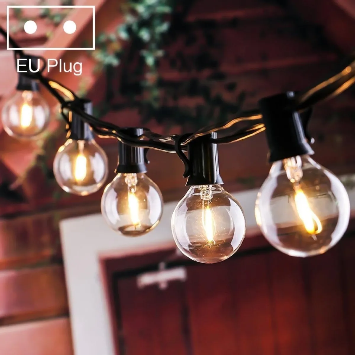 Wewoo Guirlande LED G40 7.6m Blanc Chaud