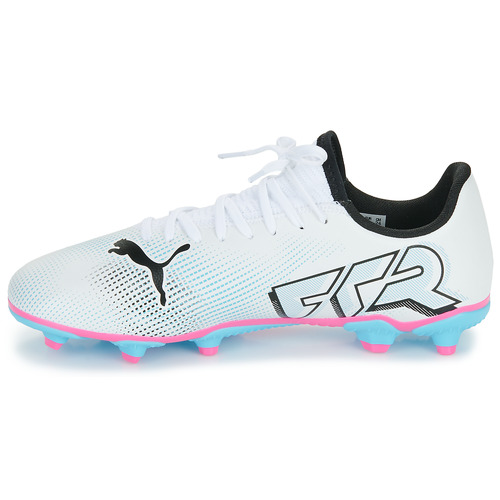 Puma - FUTURE 7 PLAY FG/AG Jr - Blanc / Argent