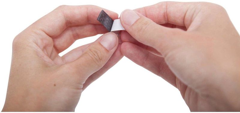 Magneetband, zelfklevend, 10 m x 10 mm x 1 mm