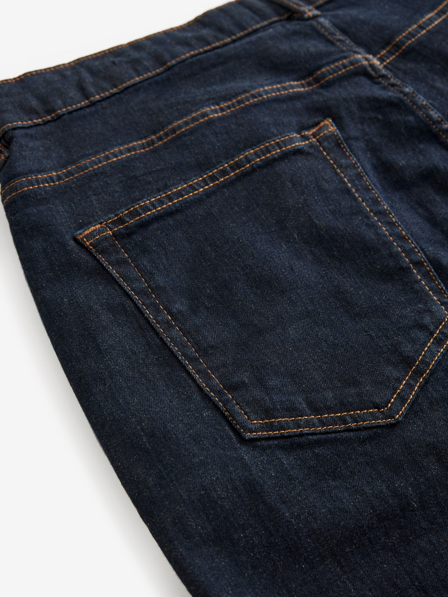 Indigo blauwe wassing - Rechte, klassieke jeans met stretch