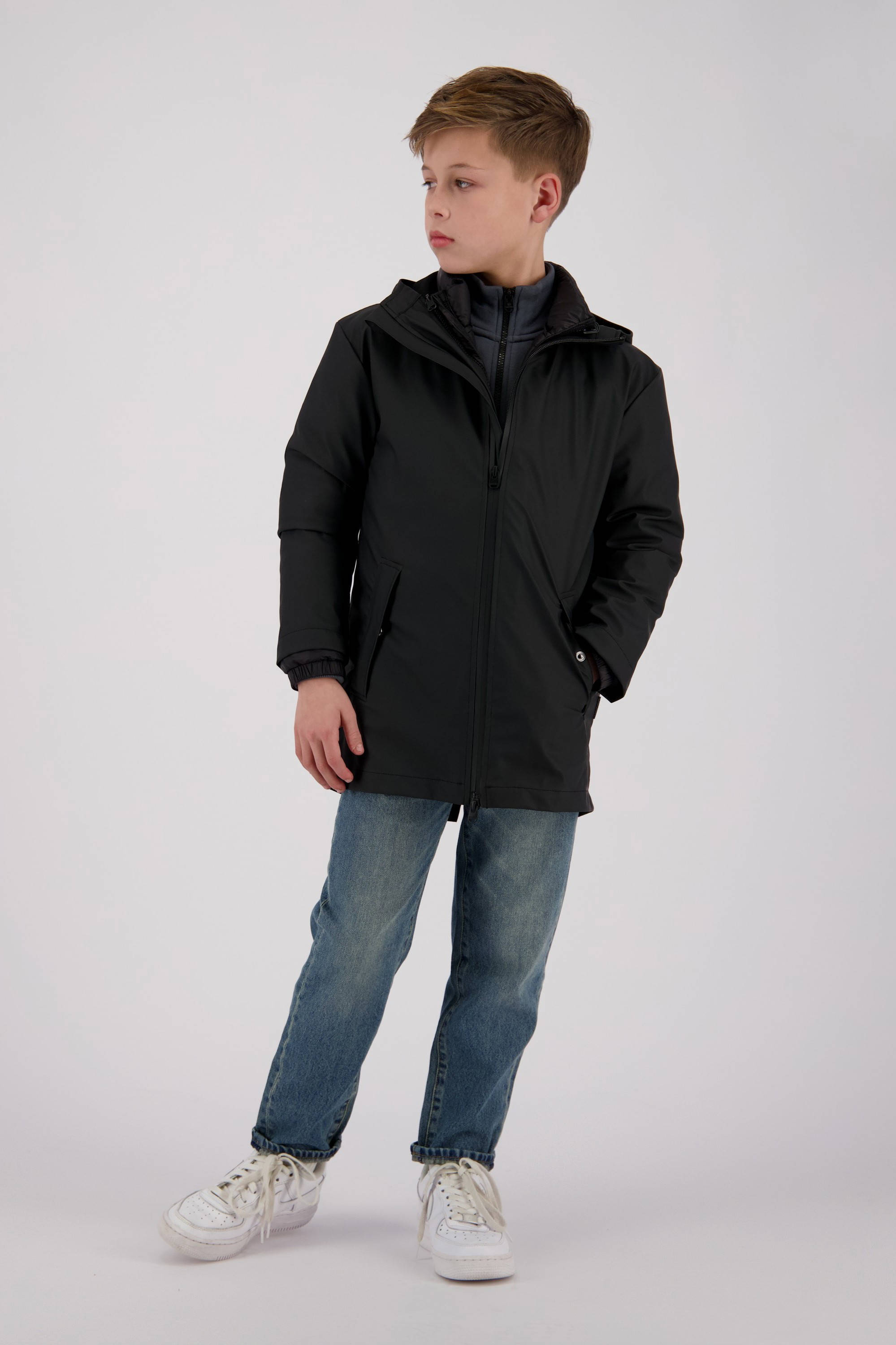 Vingino kids regenjas Monsoon zwart