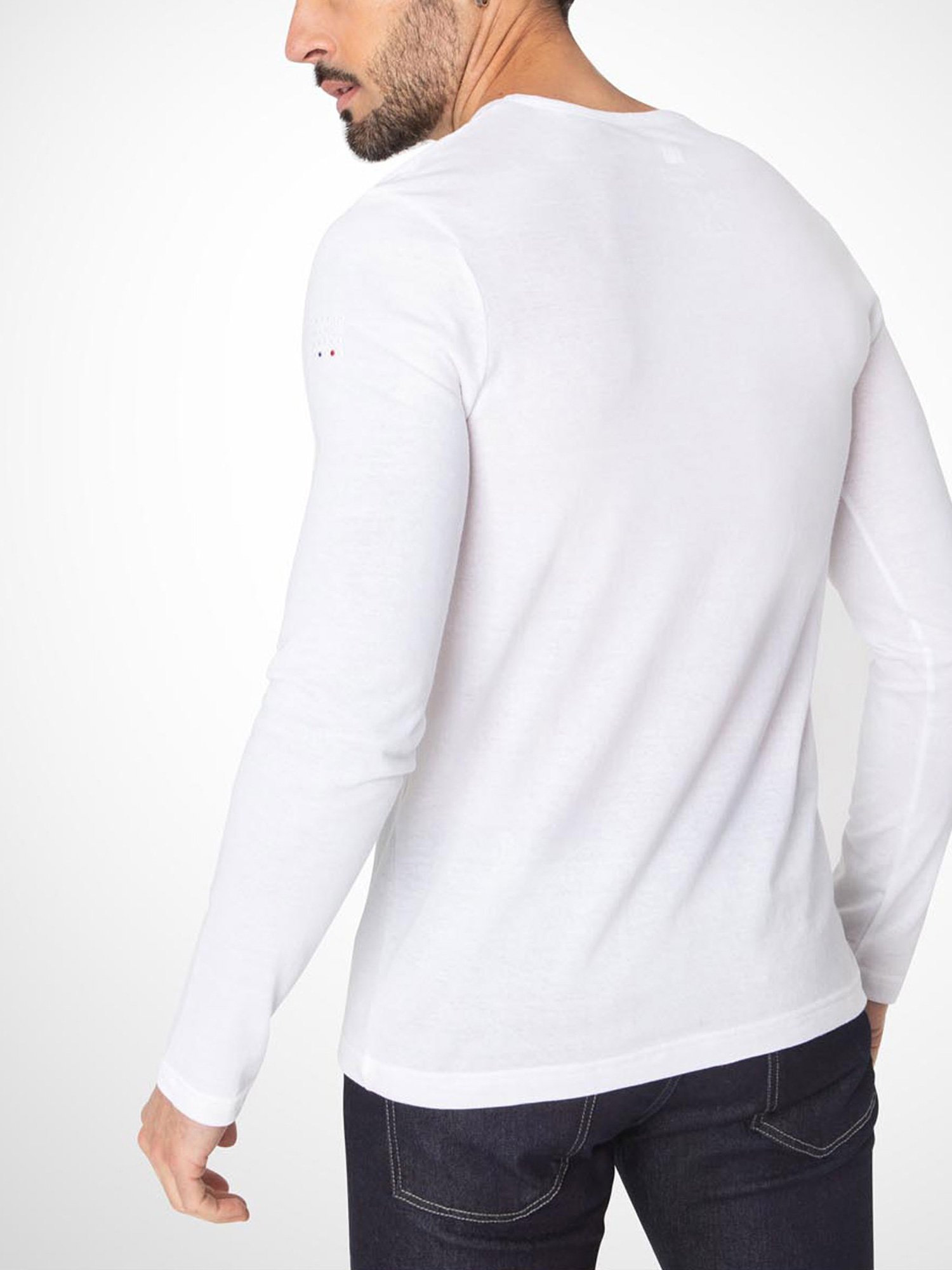 Tee-Shirt Homme Coton et Polyester Recyclés Blanc