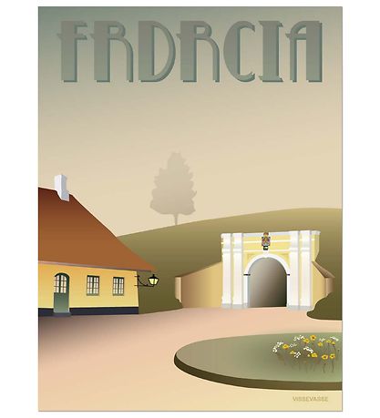 Vissevasse Poster - 50x70 - Fredericia - Stadttor