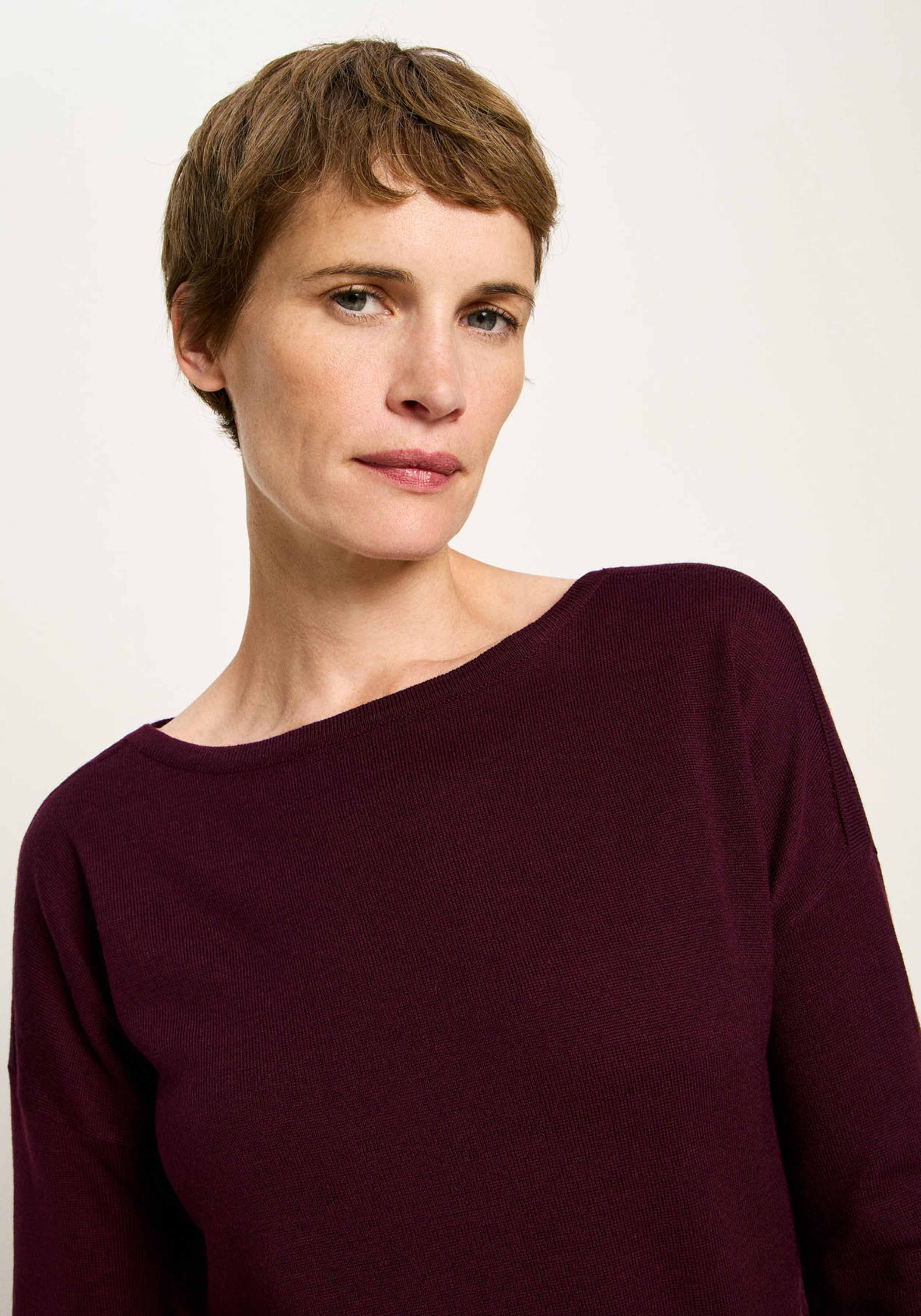 Lanius U-Boot Pullover Bordeaux