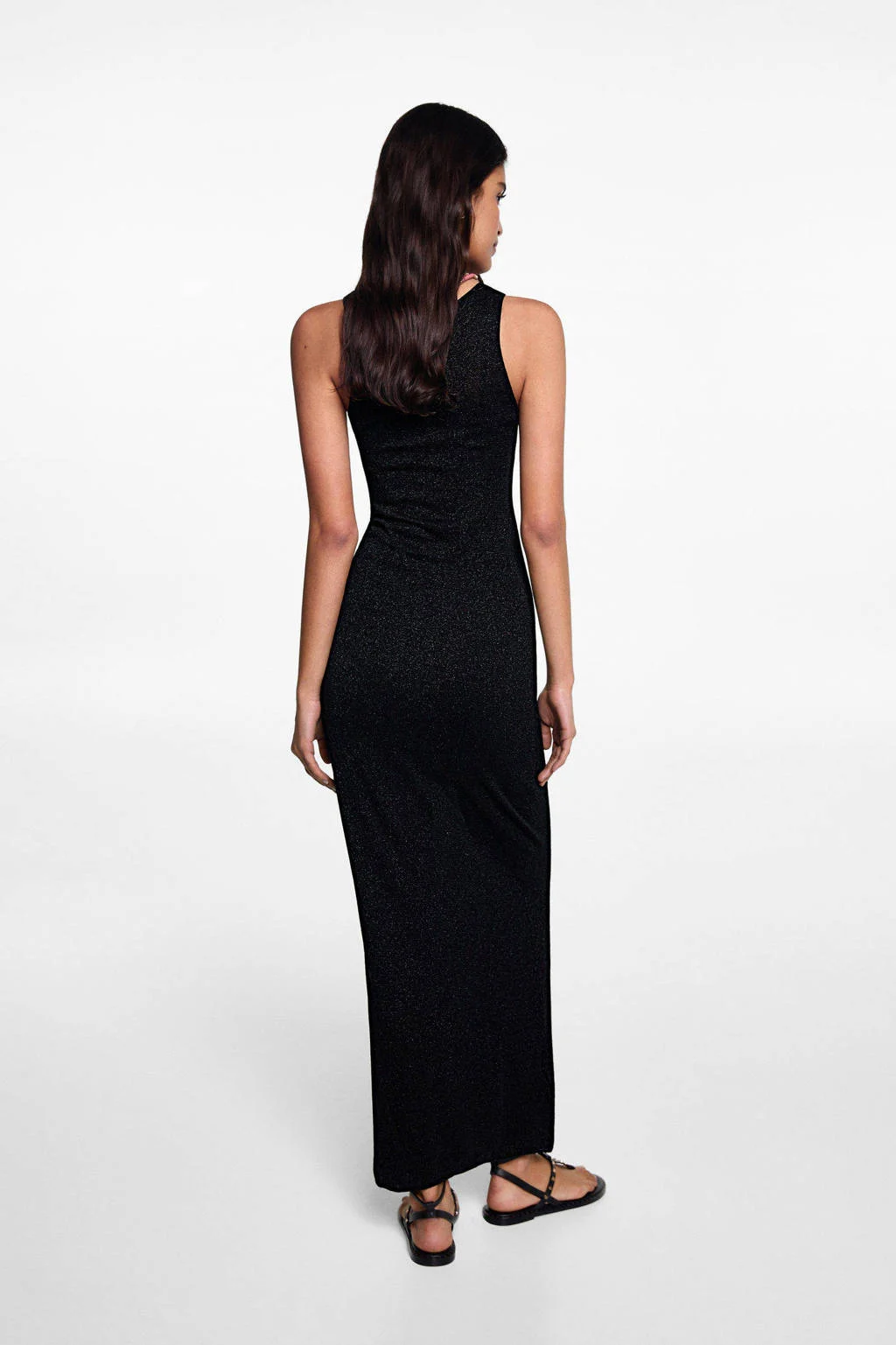 MANGO TEEN maxi jurk zwart
