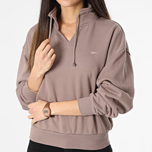 Sweat Col Montant Femme Classics HS0397 Taupe