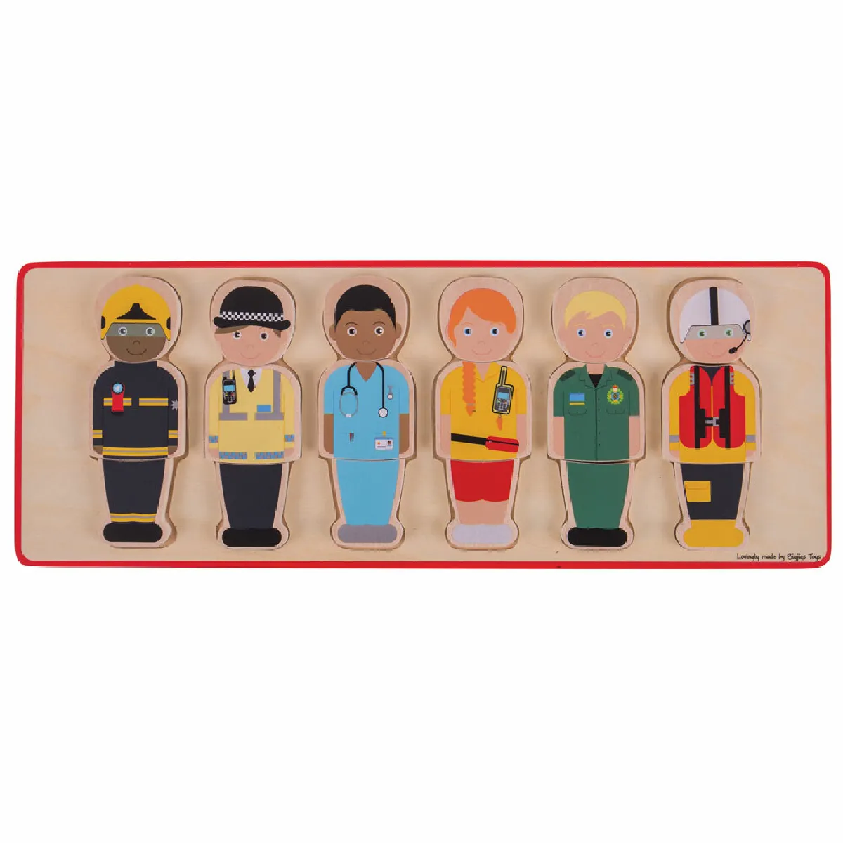 Bigjigs Toys Puzzle Services urgences bois