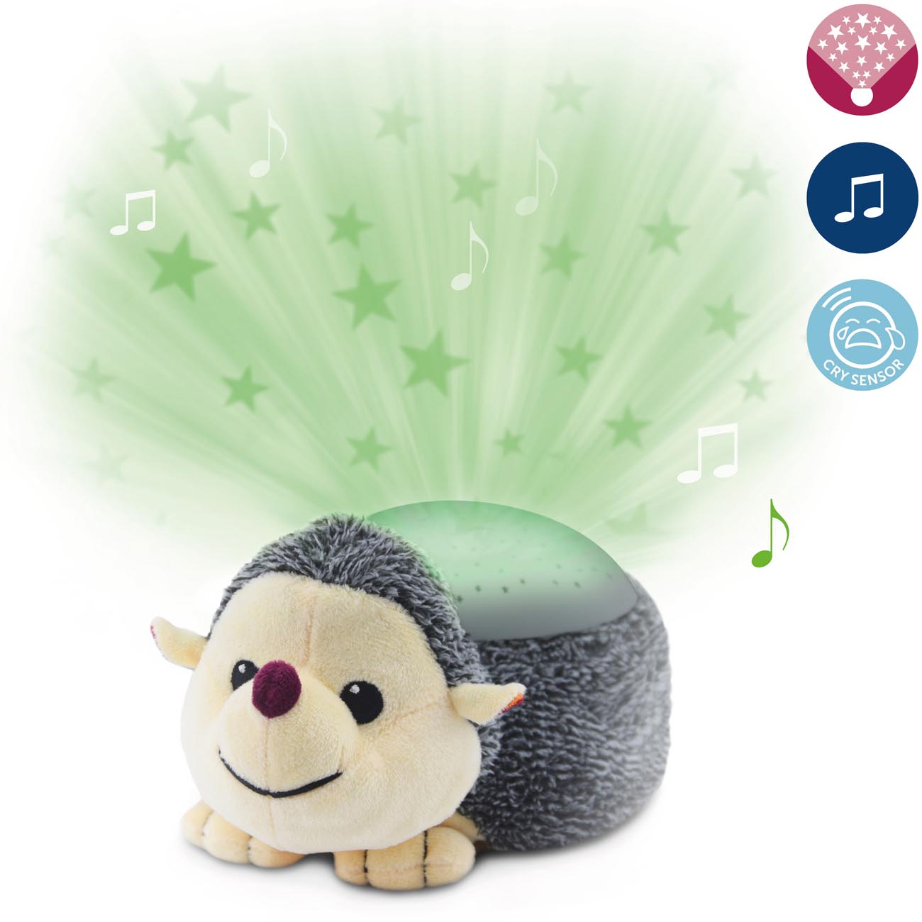 Zazu muziek projector harry de egel grijs