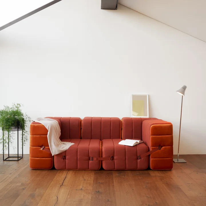 Ambivalenz - Curt Sofa Set 4, serpentine / grün, (Barcelona - V3347 / 39)