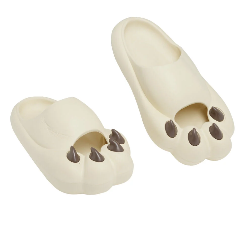 Chaussons griffe caoutchouc beige 42/43