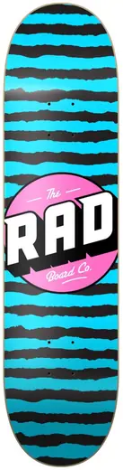 RAD Stripes Logo Skateboard Deck | SkatePro