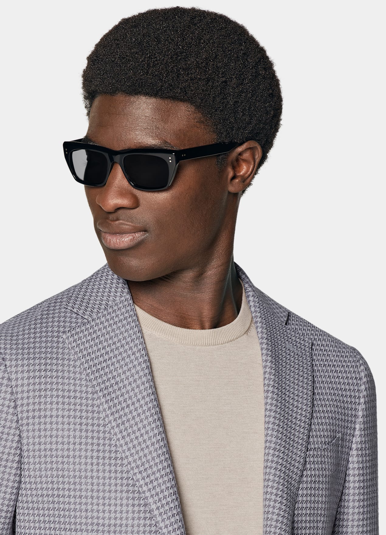 Blazer Havana coupe Tailored violet pied-de-poule