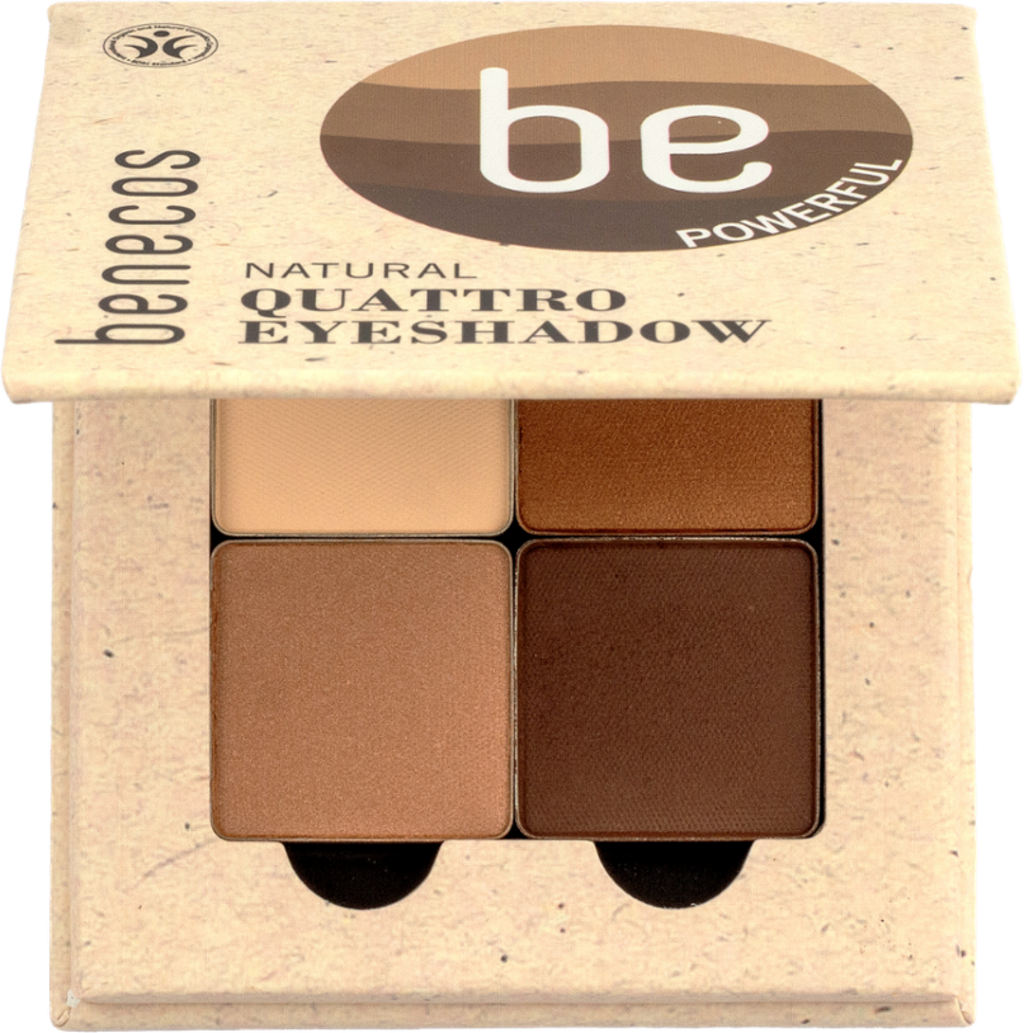 benecos  Natural Quattro Eyeshadow, Coffee & Cream (8 g)