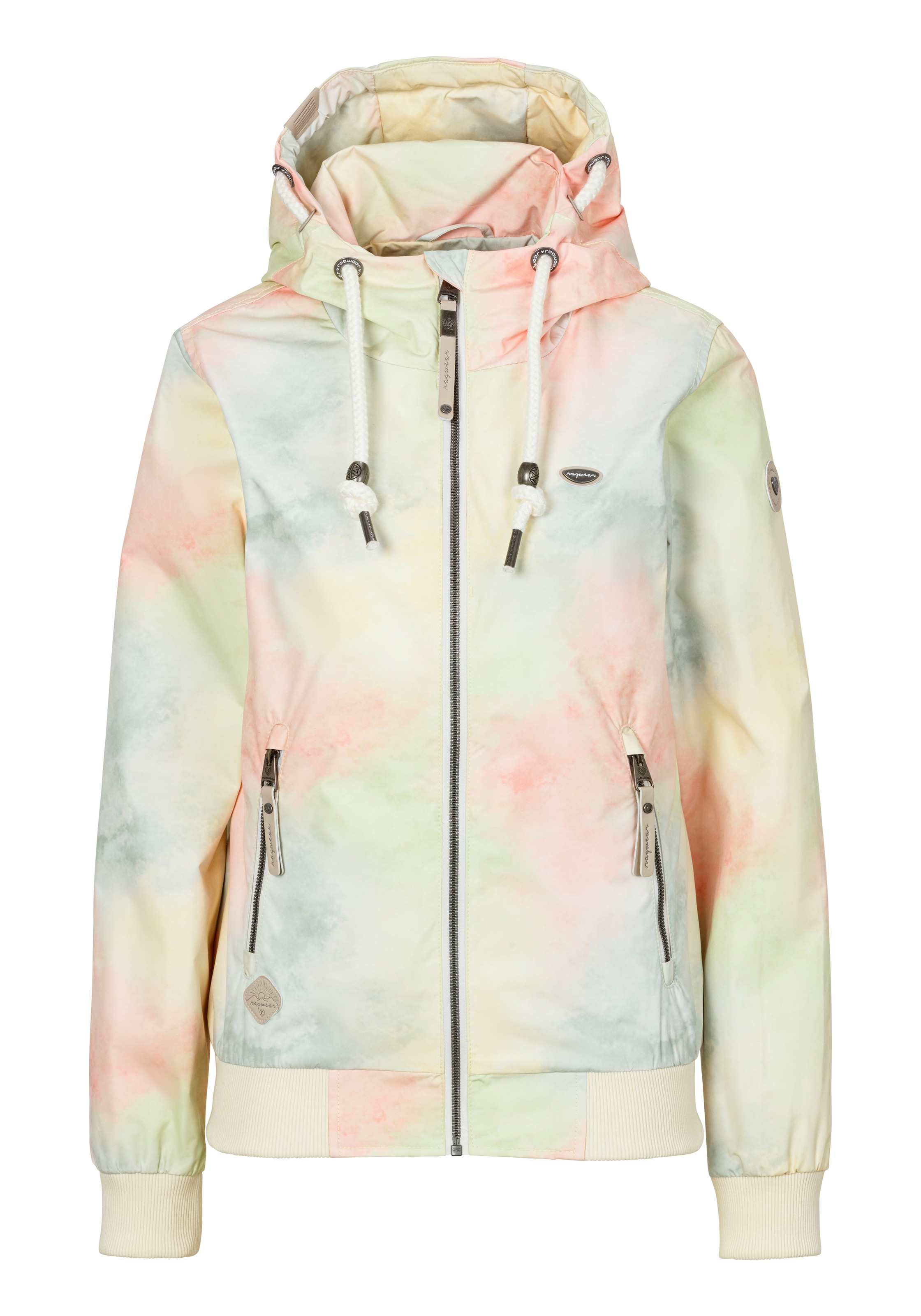 Ragwear Funktionsjacke »NUGGIE OMBRE O« mit Kapuze Übergangsjacke aus wasserabweisendem Material