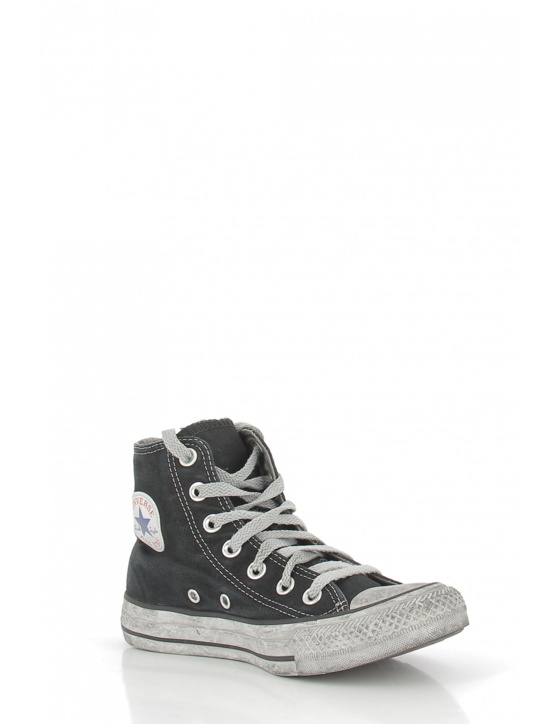 converse sneakers montantes femme ctas canvas hi noir effet vieilli