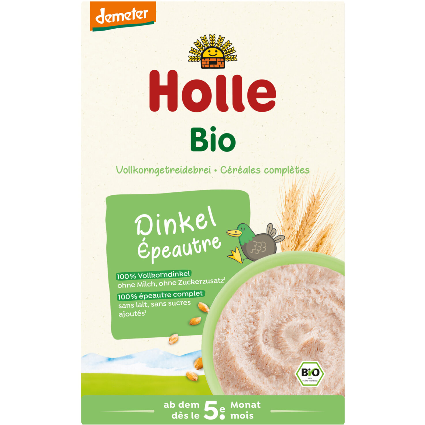 Holle Demeter Bio Vollkorngetreidebrei Dinkel 4+ Monate