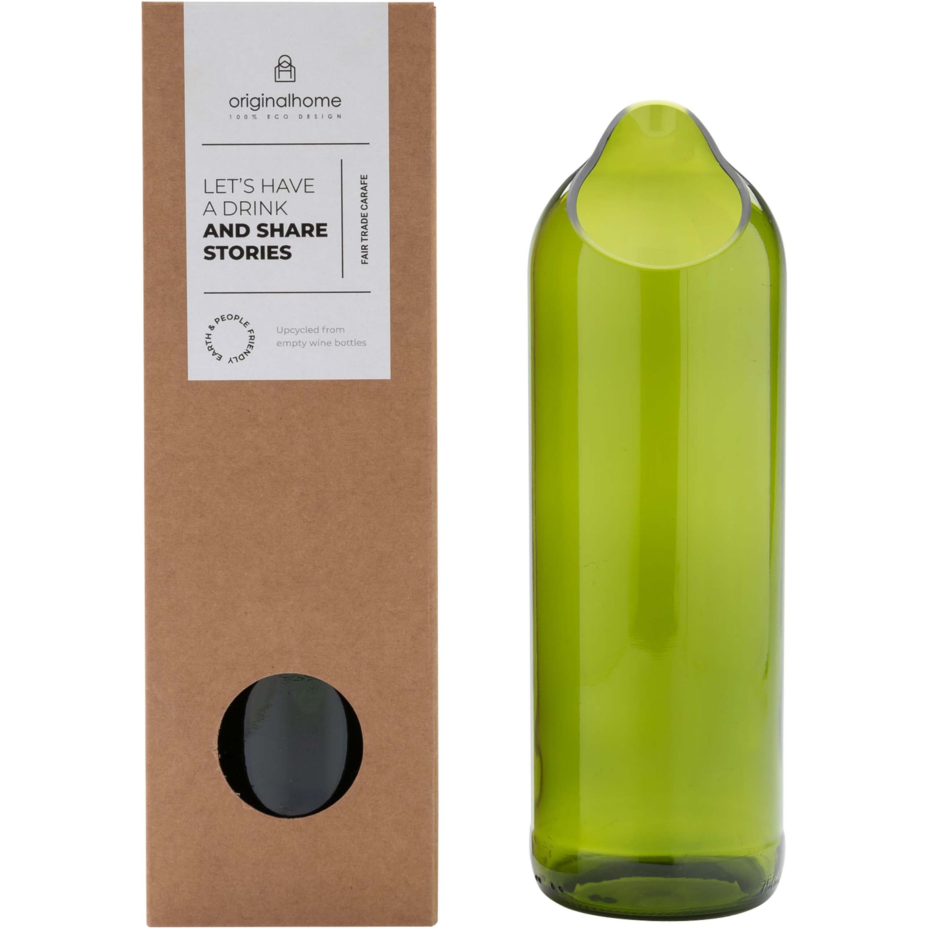 Originalhome 113406 - Vase Élégant en Bouteille Recyclée 750 ml