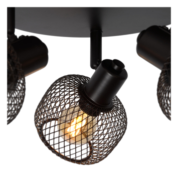 Lucide plafonspot Maren Ø37 cm zwart