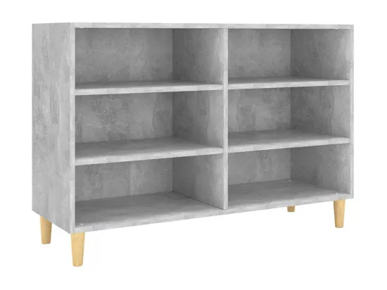 Buffet gris béton 103,5x35x70 cm bois d'ingénierie