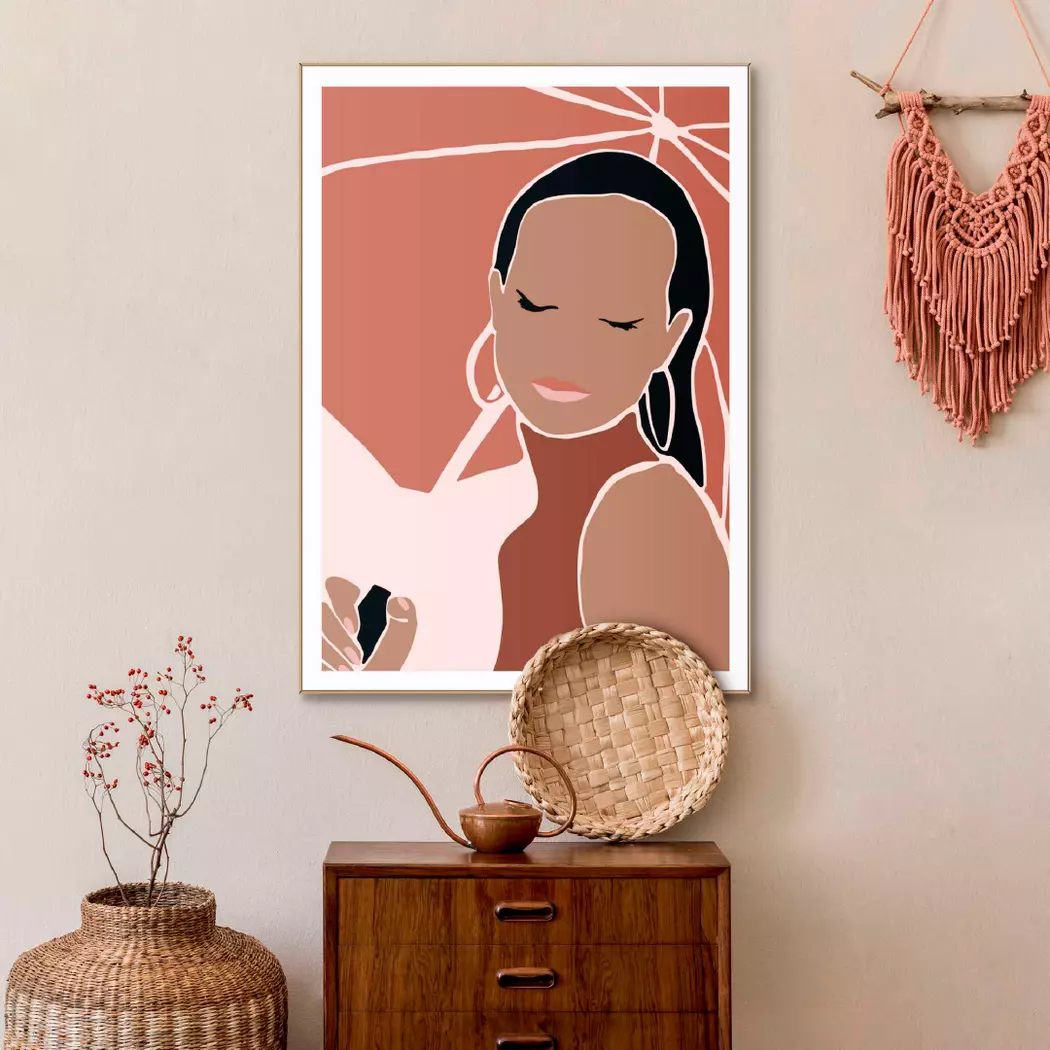 Wandbild 50 x 70 cm Frau