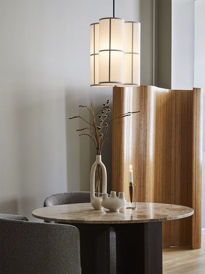 Audo Copenhagen Hashira Pendant, Cluster, Large, Ra Beige