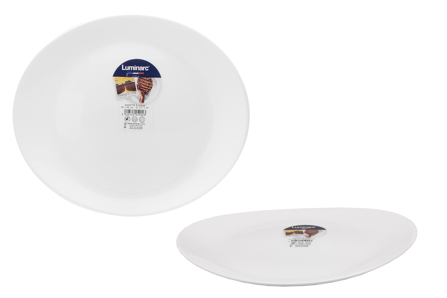 ASSIETTE A STEAK 30CM OPALE