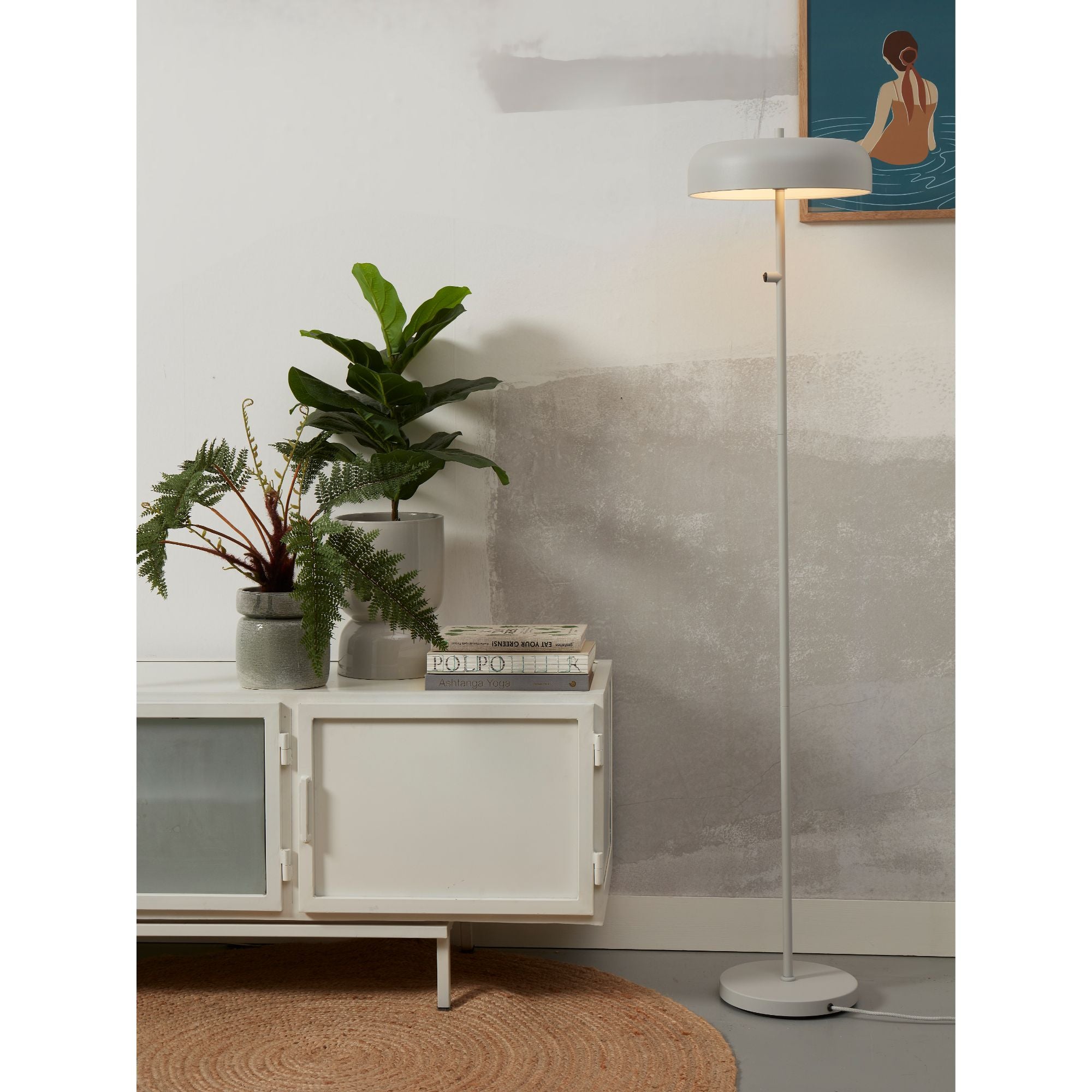 it's about RoMi Vloerlamp Porto - Grijs - Ã30cm