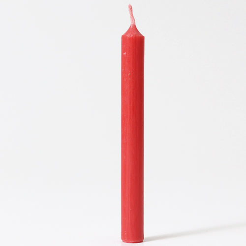Grimm's 10% bijenwaskaarsjes rood - 12st