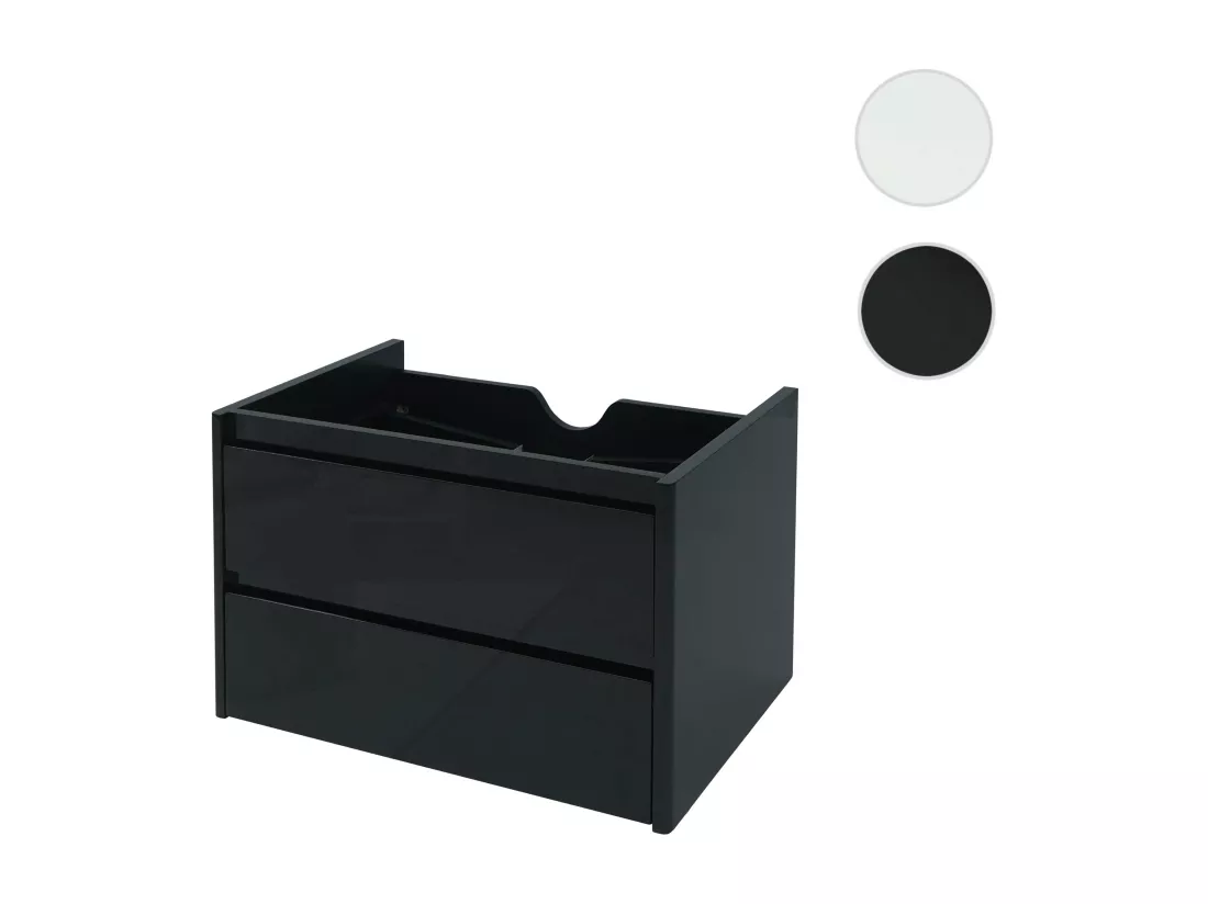 Meuble sous-lavabo MCW-B19, noir