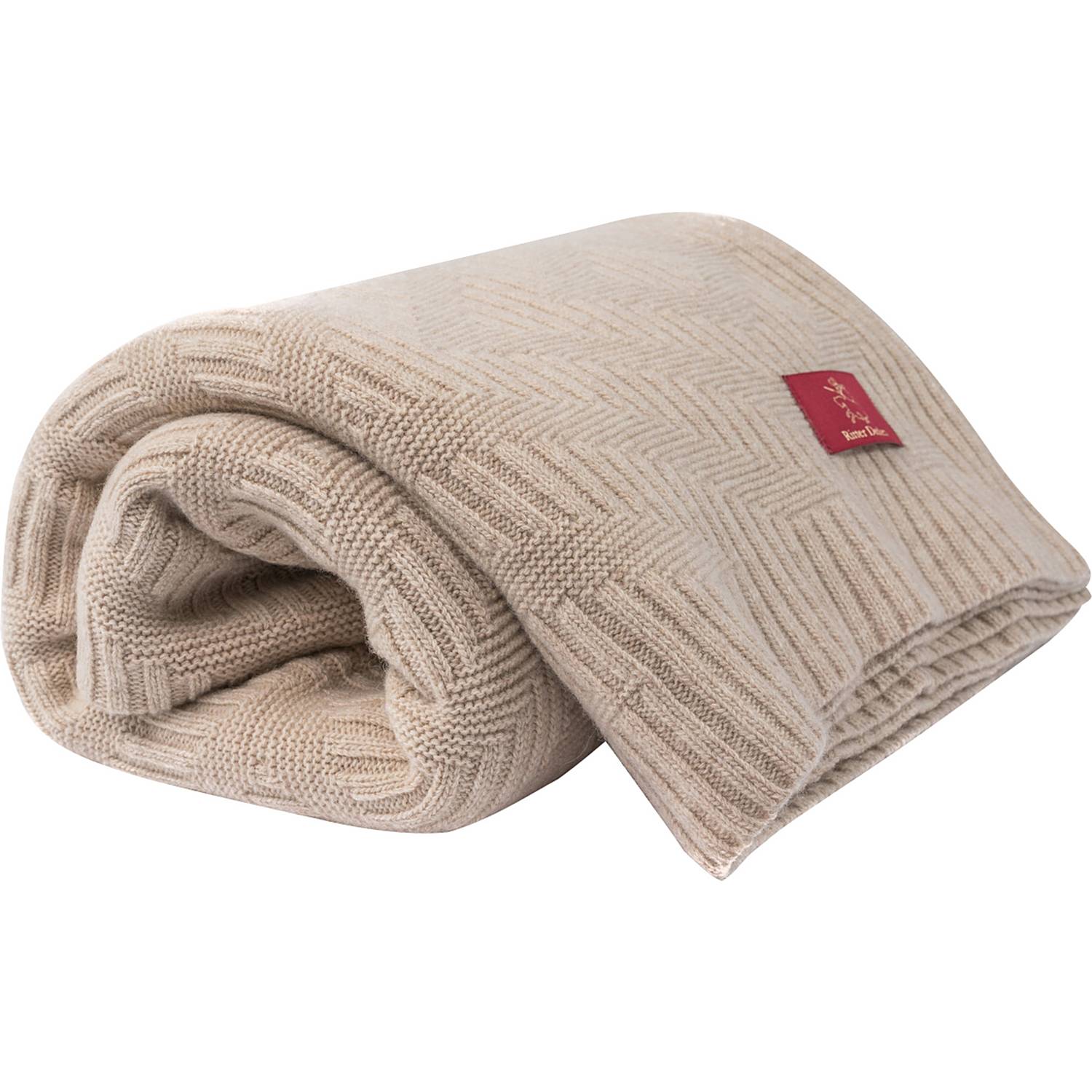 Ritter Schurwolle Strick Plaid 