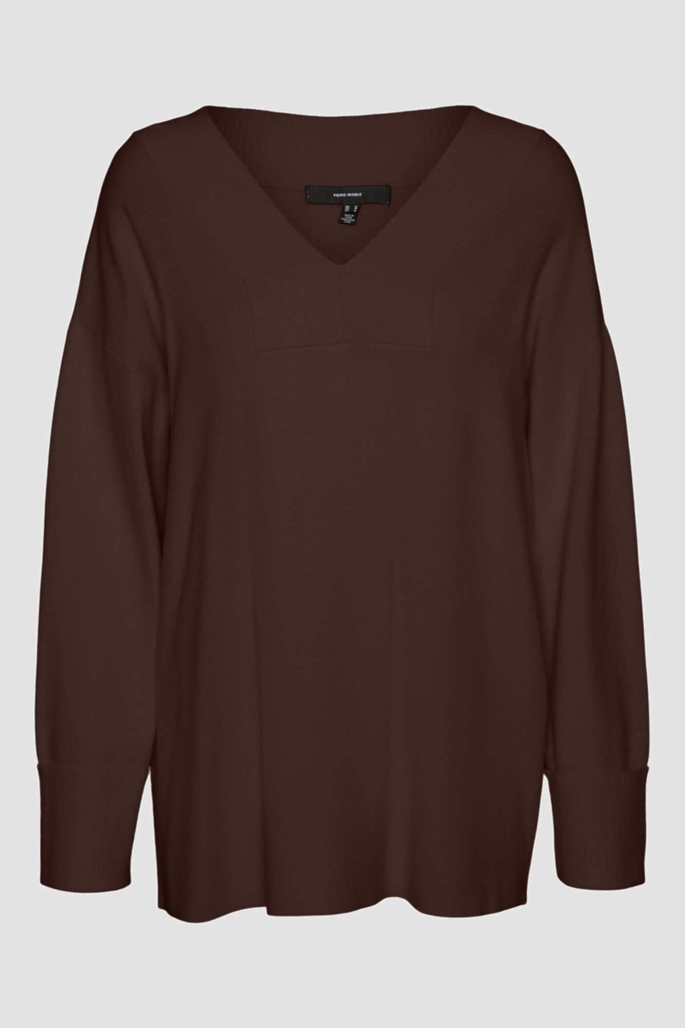 Camisa de malha plus size - marrom