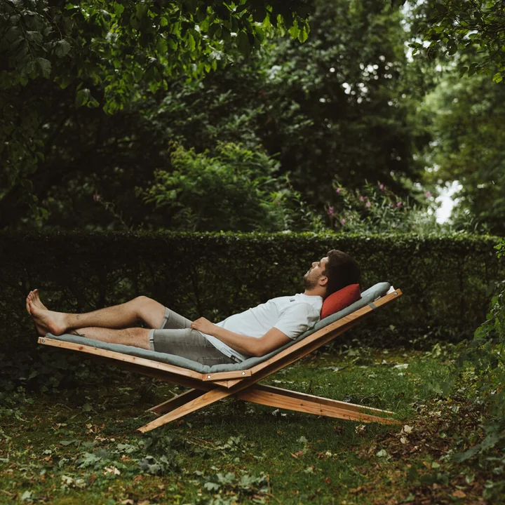 Weltevree - Woodlounger Outdoor inkl. Sitzpolster, Lärche