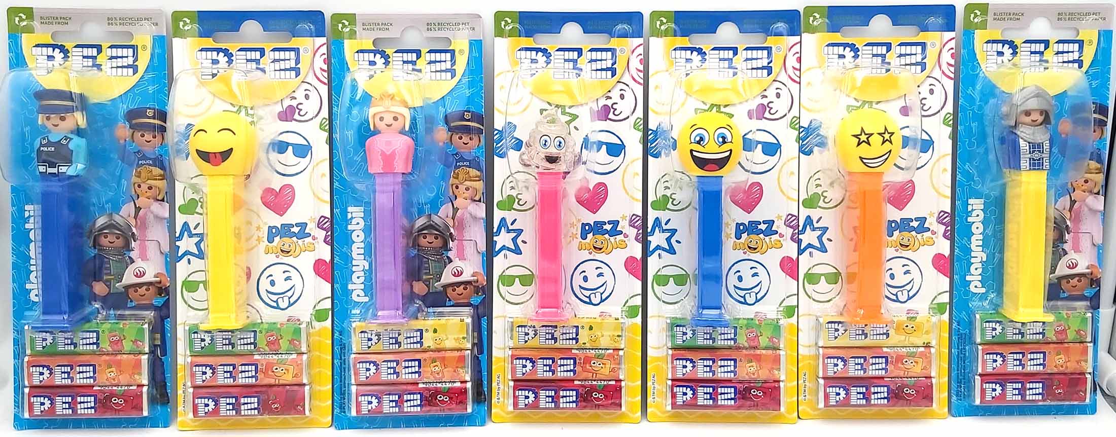 PEZ Spender versch.Sorten + Bonbons 3x8,5g =25,5g MHD:31.5.25