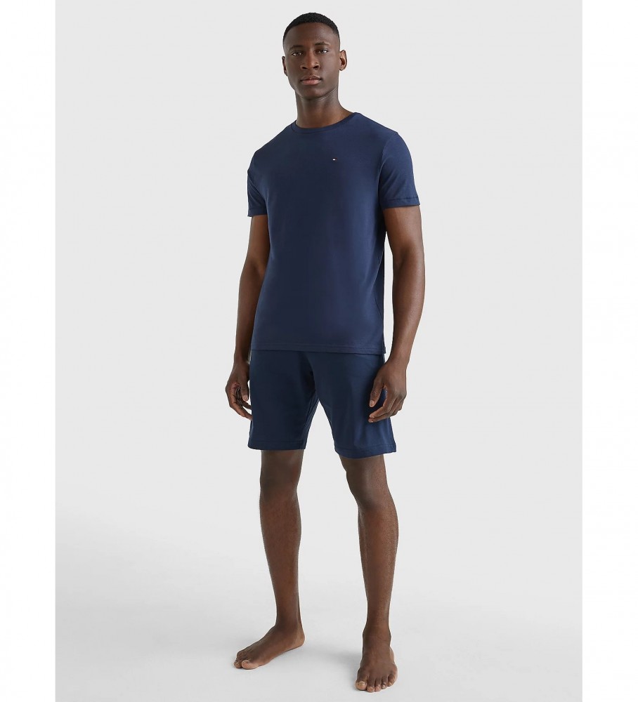 Camiseta Tommy Hilfiger azul marinho em algodão orgânico