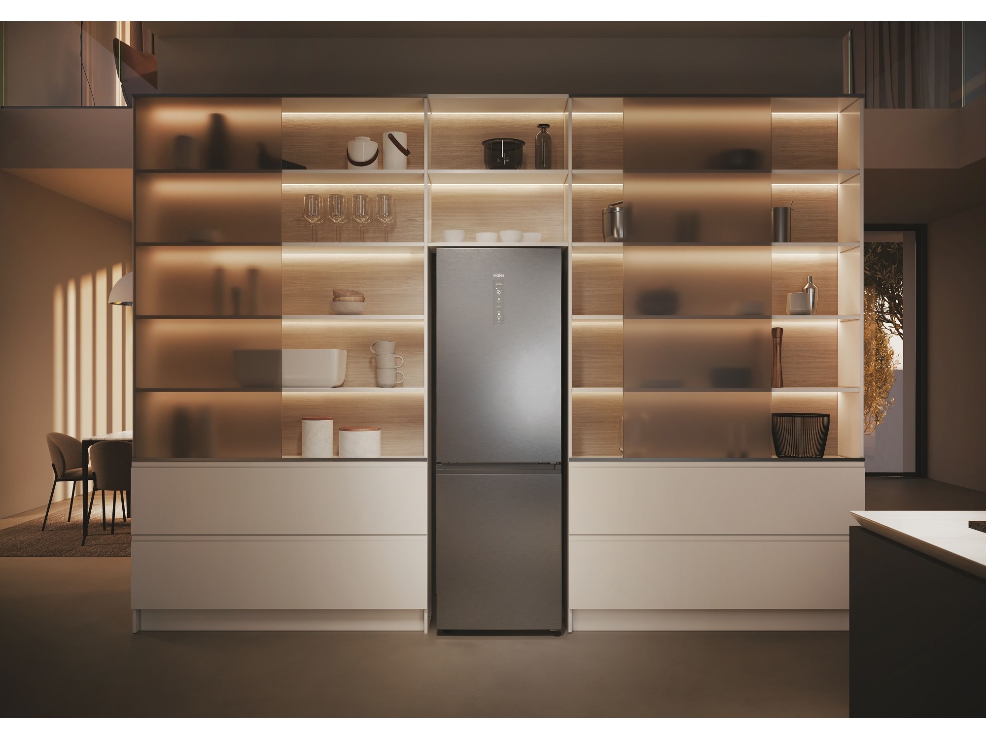 COMBINADO HAIER HDPW5618DNPK INOX D 352L NO FROST WI-FI