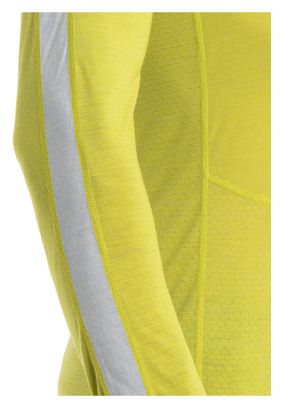 Sous-Maillot Manches Longues Icebreaker Merinos 125 ZoneKnit Jaune