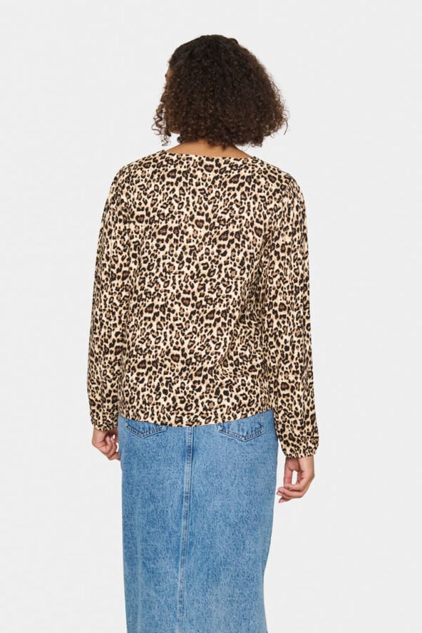 Saint Tropez GazelSZ Blouse Black reg leo