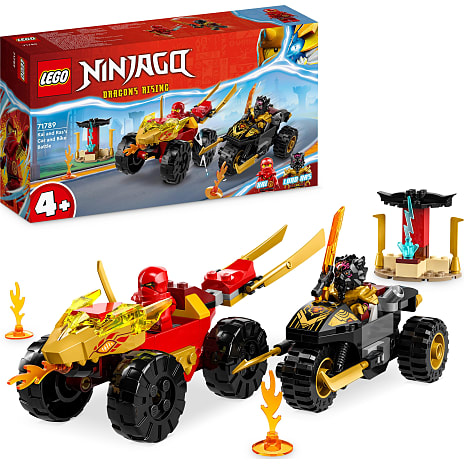 LEGO® NINJAGO® Kai og Ras' bil- og motorcykelkamp 71789