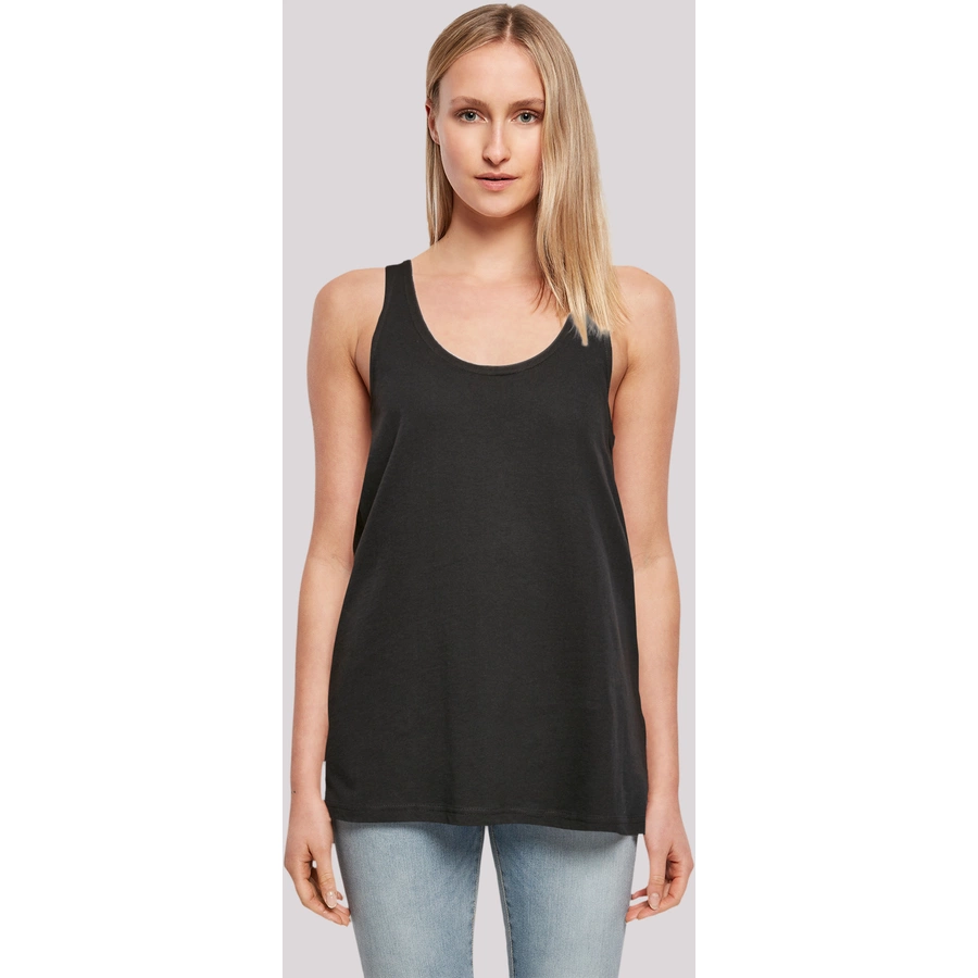 F4NT4STIC Ladies Tanktop Kanagawa Welle schwarz