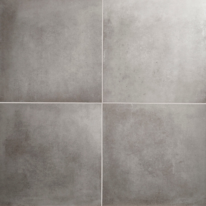Carrelage sol gris 61,6 x 61,6 cm Konkrete